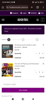 BRUSH2025 coupon verification screenshot