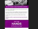 hands coupon verification screenshot