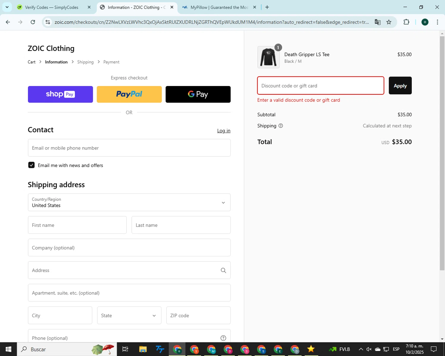 Hudson Reed promo code screenshot showing code HR500 applied at Hudson Reed checkout page. Uploaded by SimplyCodes community member 00000008 on Feb 10, 2025