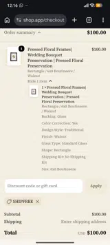 Hudson Stems coupon verification screenshot