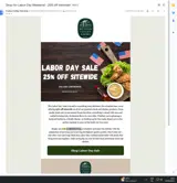 LABORDAY25 coupon verification screenshot