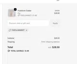 THEFILLMARKET coupon verification screenshot