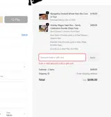 HUF20 coupon verification screenshot