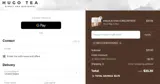 Hugo Tea coupon verification screenshot