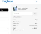 Hugterra coupon verification screenshot