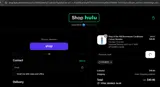 Hulu Shop coupon verification screenshot