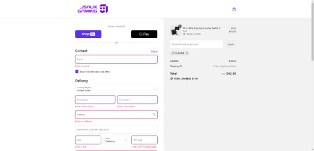 Humble Bundle checkout page showing Humble Bundle promo code box | Screenshot taken by SimplyCodes community member on Aug 26, 2025