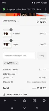 Humps Optics coupon verification screenshot