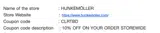 CLRTBD coupon verification screenshot