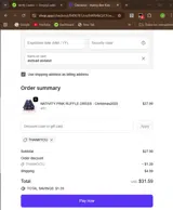 THANKYOU coupon verification screenshot