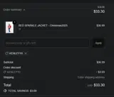 KENLEY10 coupon verification screenshot