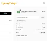 Hunny Prints coupon verification screenshot
