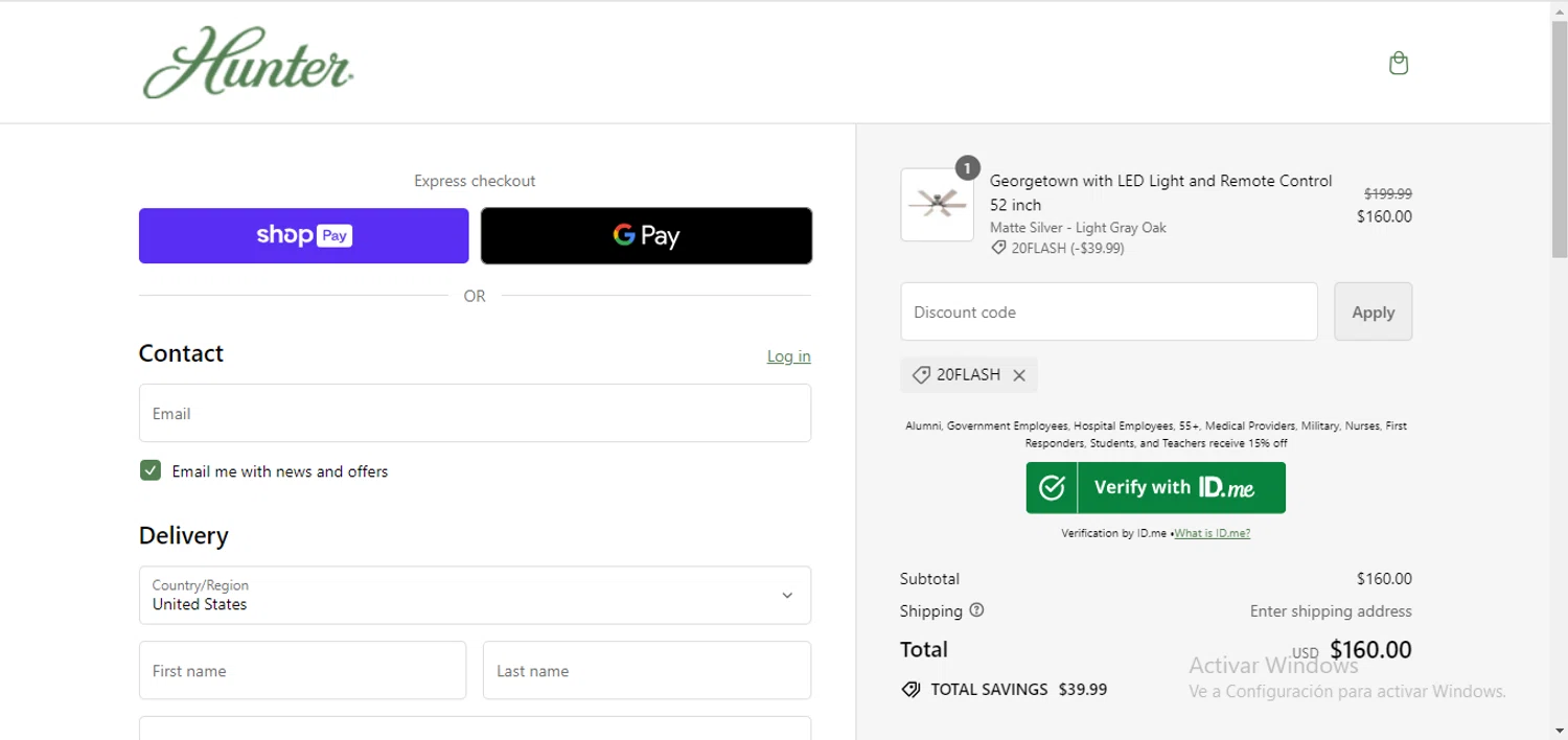 Hunter Fan Discount Codes 10 Off September 2024