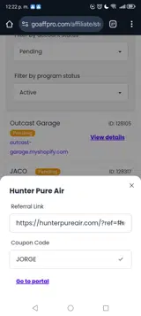 JORGE coupon verification screenshot