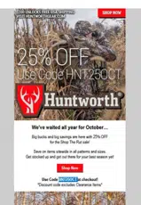 HNT25OCT coupon verification screenshot