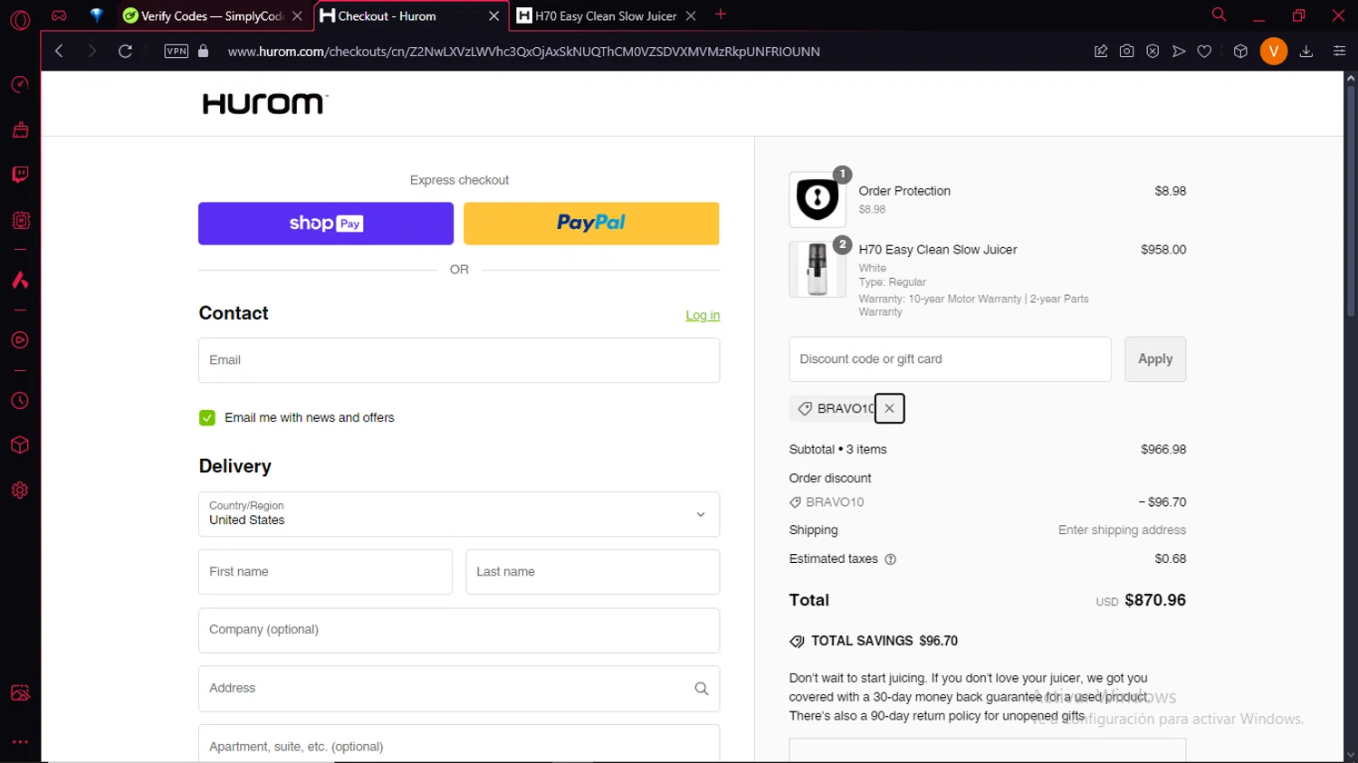 how to use Hurom coupons