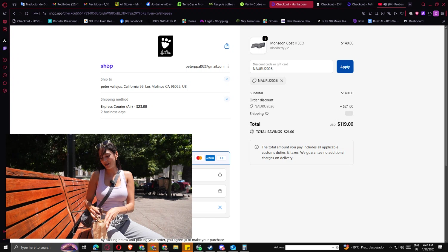 Hurtta checkout page showing Hurtta promo code box | Screenshot taken by SimplyCodes community member on Jan 30, 2026