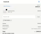 WELCOME50 coupon verification screenshot