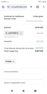lifetime10 coupon verification screenshot