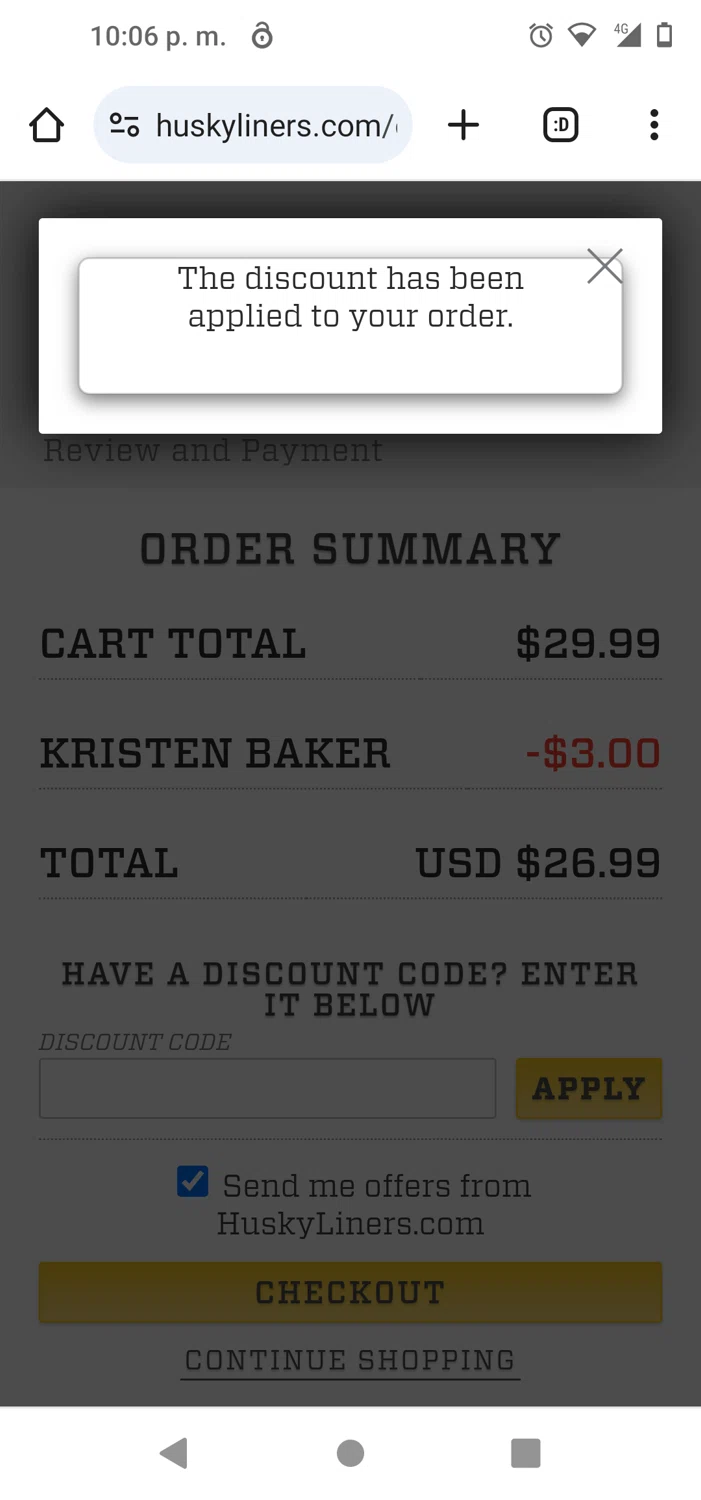 Husky Liners Discount Codes 10 Off October 2024