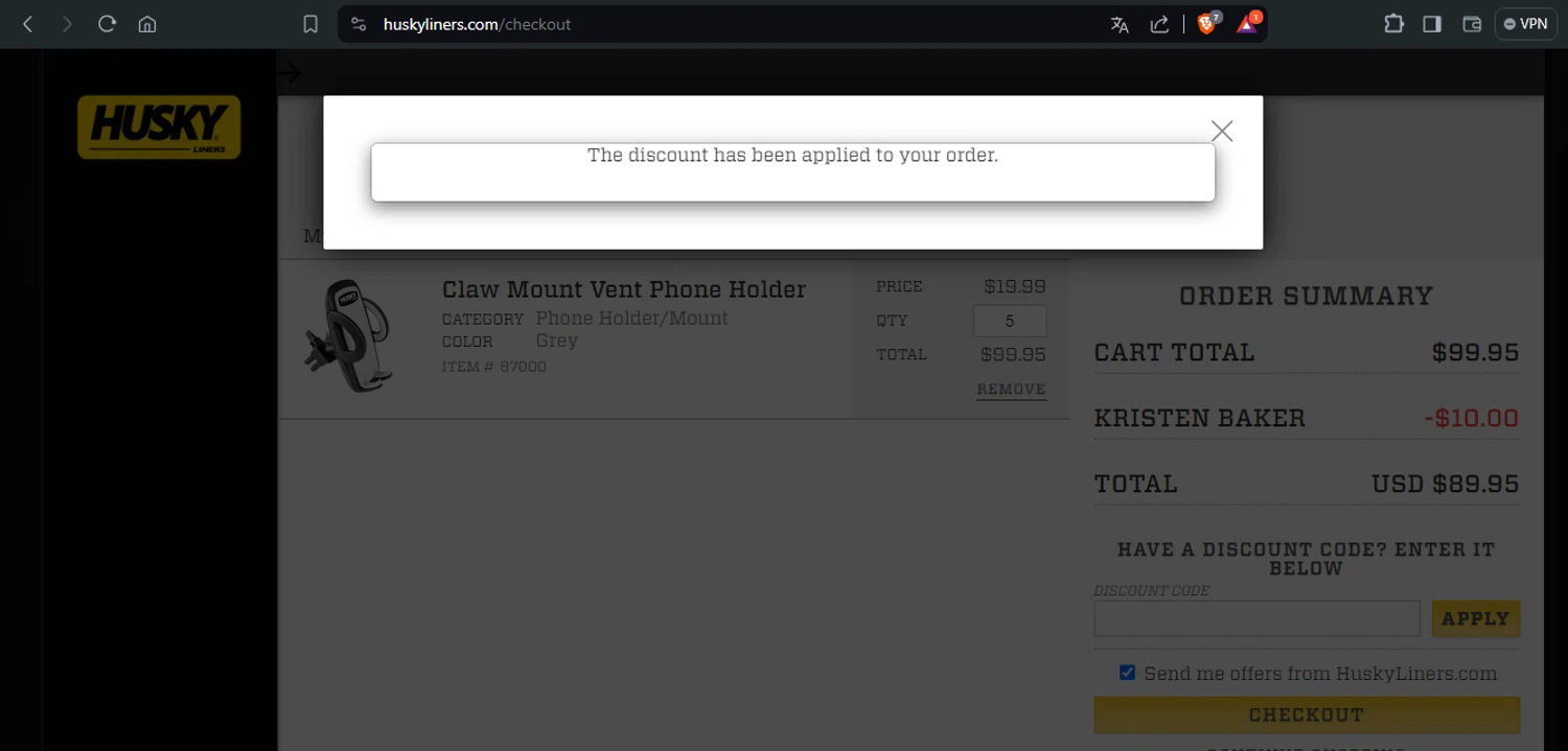 Husky Liners Discount Codes 10 Off October 2024