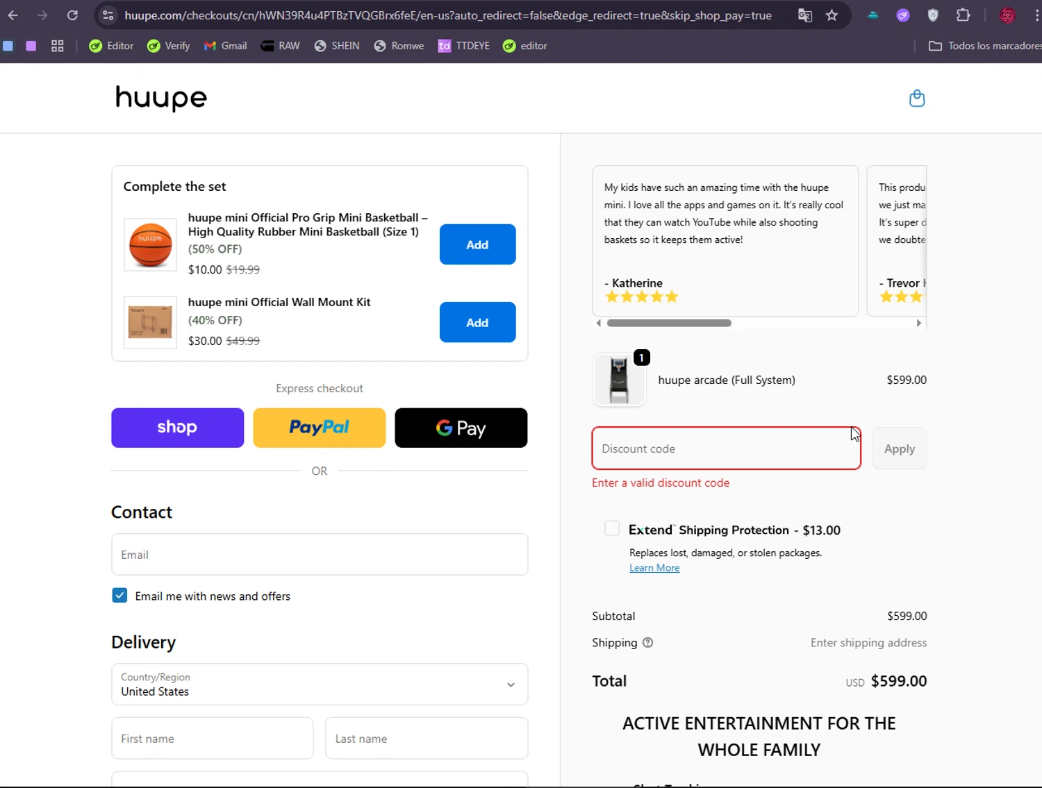 Huupe promo code screenshot showing code LAYUPTIME applied at Huupe checkout page. Uploaded by SimplyCodes community member Hyupat on Sep 19, 2025