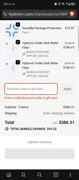 EARLYBF coupon verification screenshot