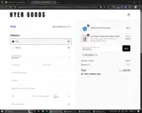 Hyer Goods coupon verification screenshot