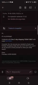 Hyer Goods coupon verification screenshot