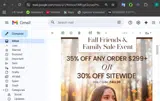 FALL30 coupon verification screenshot