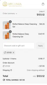 JOY30 coupon verification screenshot