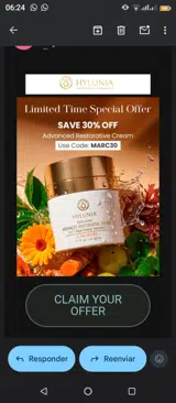 Marc30 coupon verification screenshot
