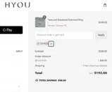 SAVE20 coupon verification screenshot