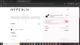 WELCOME10 coupon verification screenshot