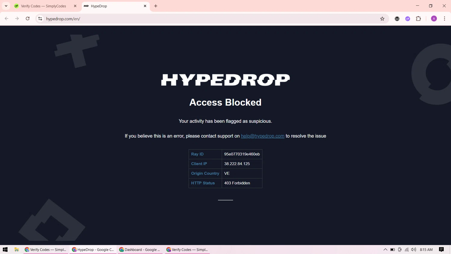 HypeDrop promo code screenshot showing code MKH applied at HypeDrop checkout page. Uploaded by SimplyCodes community member ShrewdMaverick9198 on Jul 12, 2025