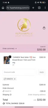 have10 coupon verification screenshot