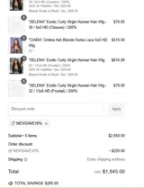 NEWSAVE10% coupon verification screenshot