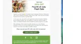 JULY coupon verification screenshot