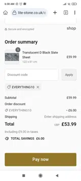SAVETEN coupon verification screenshot