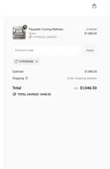 HYPHEN30 coupon verification screenshot