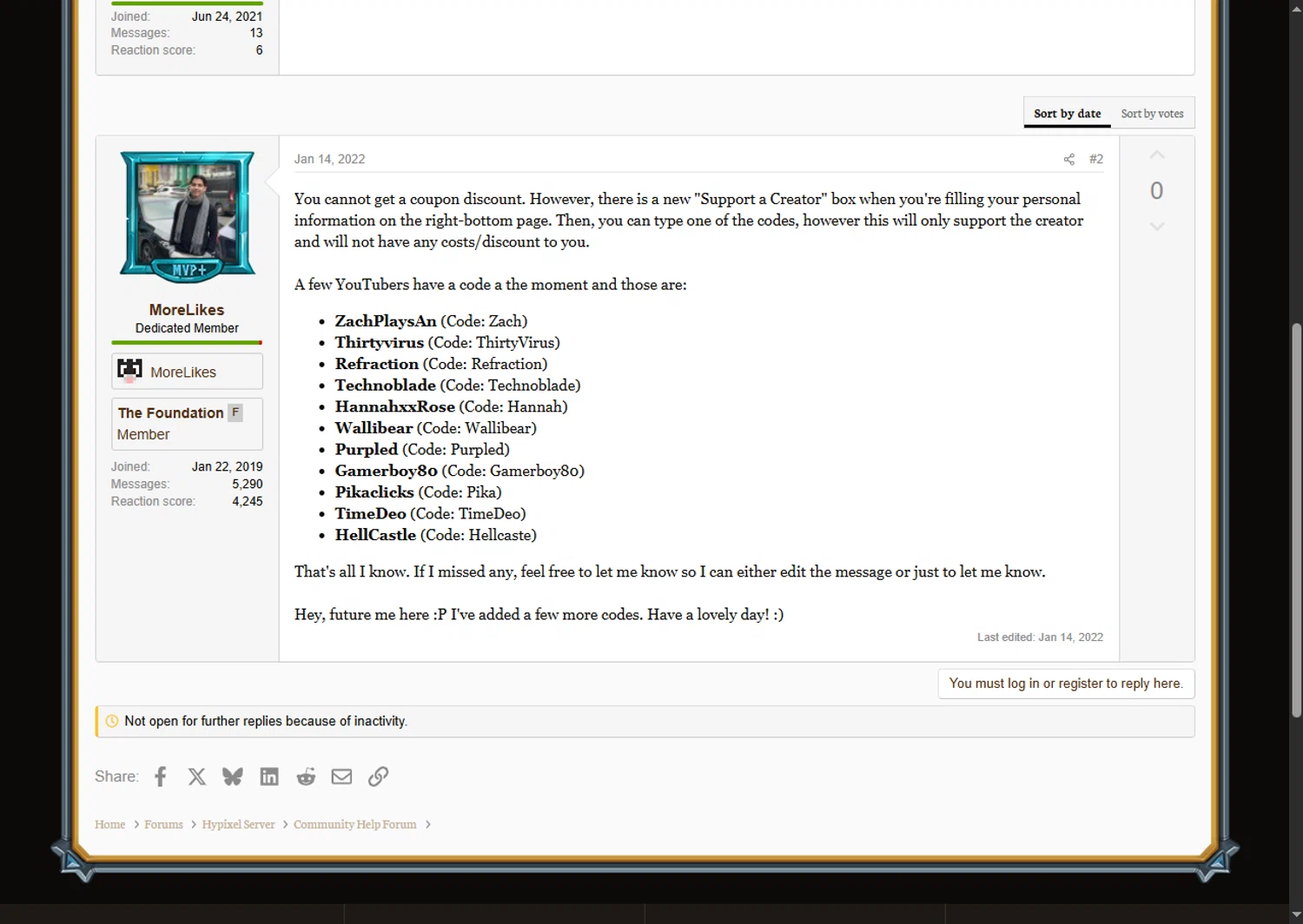 Hypixel checkout page showing Hypixel discount code box | Screenshot taken by SimplyCodes community member on Jan 23, 2026