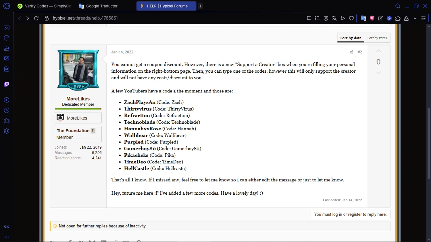 Hypixel discount code screenshot showing code Zach applied at Hypixel checkout page. Uploaded by SimplyCodes community member ACIDOSULFURICO on Oct 12, 2025
