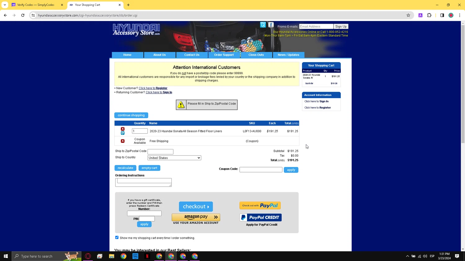 how to use Hyundai Accessory Store coupons