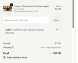 SAVE10 coupon verification screenshot