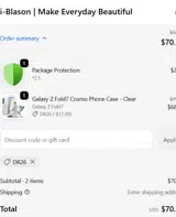 DR26 coupon verification screenshot