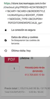 PDFEDITORNEWSPECIAL coupon verification screenshot