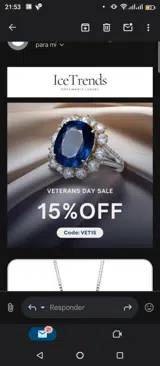 Vet15 coupon verification screenshot