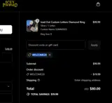 Icey Pyramid coupon verification screenshot