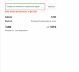 SPLASH coupon verification screenshot