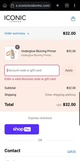 EXTRA10 coupon verification screenshot